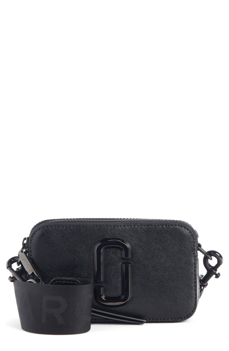 MARC JACOBS Snapshot DTM Black Shoulder Bag Camera Bag Double Zipper Bag $325